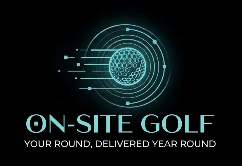 On-Site Golf logo with slogan Your Round, Delivered Year Round